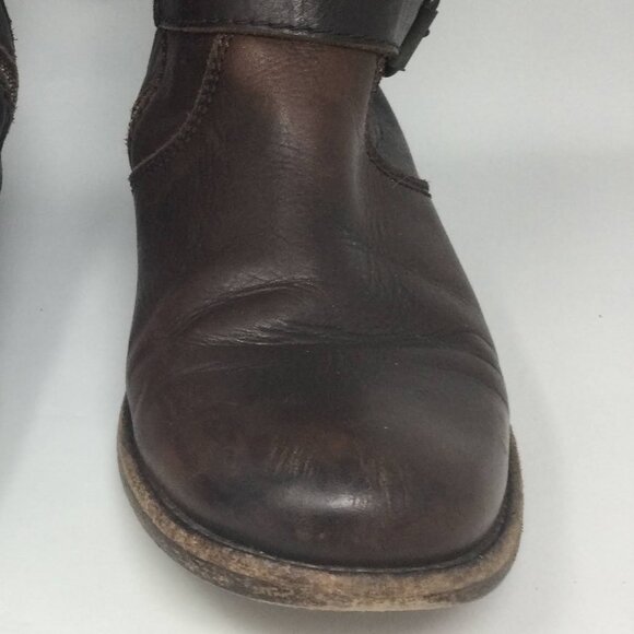 Frye Philip Riding Boots Deep Brown Leather 7B - Picture 4 of 14